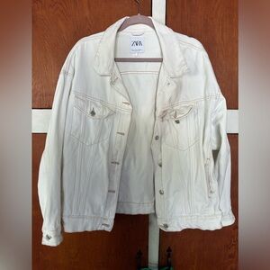 White Jean Jacket Preowned